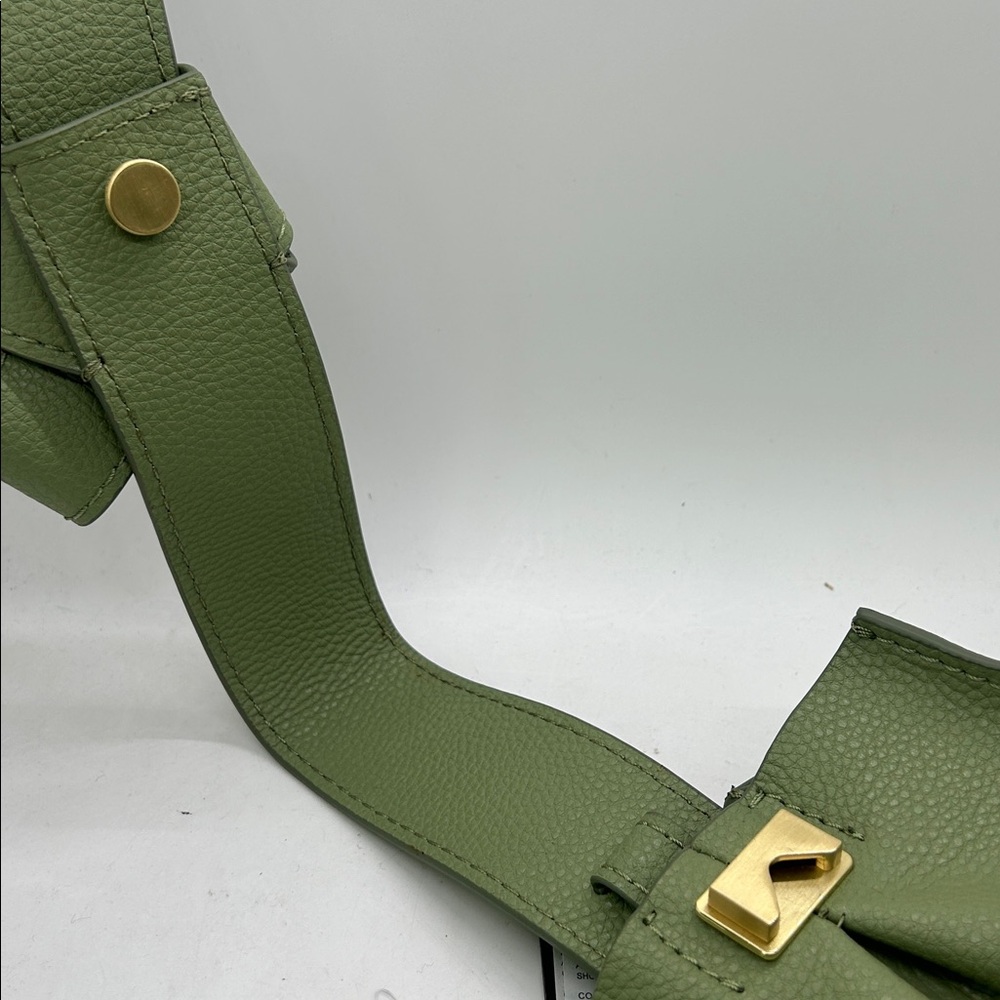 Zac Posen NWT Sage Green Leather Anthea Adj Strap Wristlet Shoulder Bag Purse 🌸🌸 - Picture 5 of 7